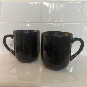 TodaysHome - Black Ceramic Mug Set